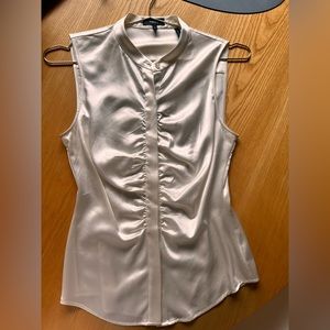 Theory Silky Pearl Colored Blouse, size S